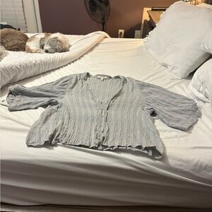 Chic Gray Women's Blouse